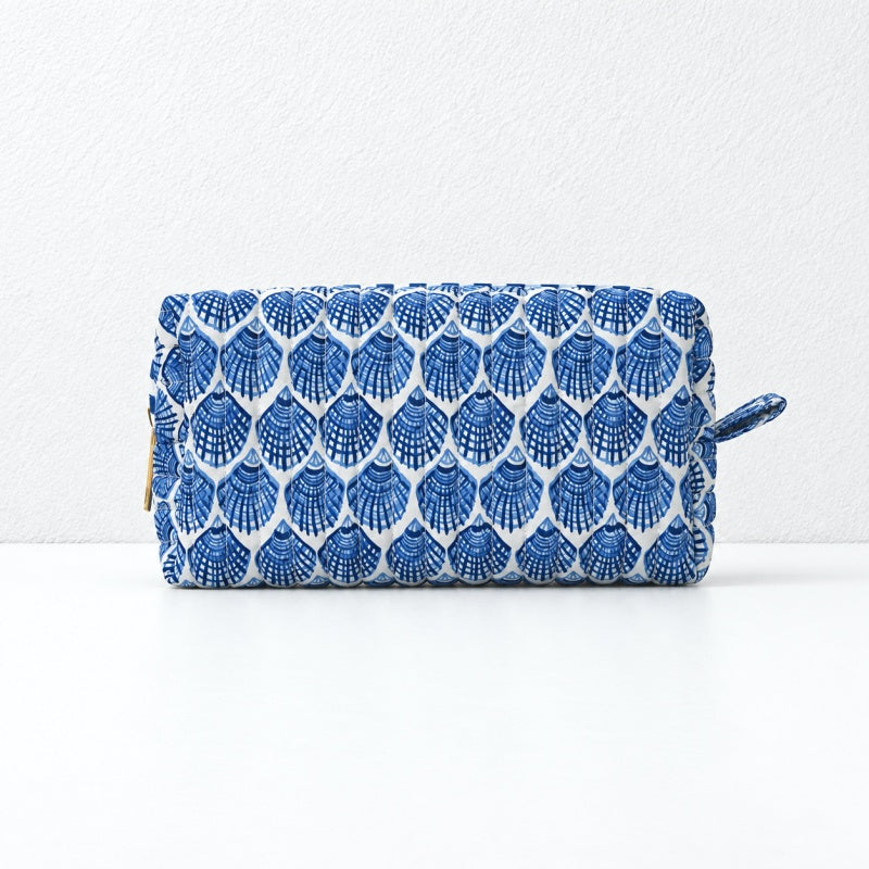 CouldNook Botanical Makeup Pouch - Quilted Box Shape