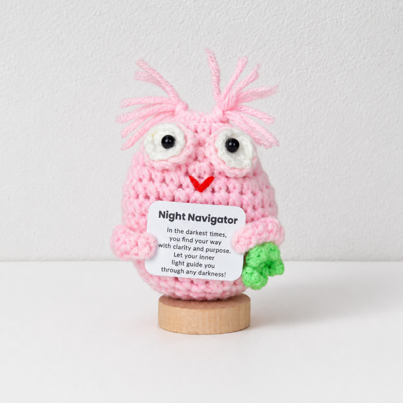 CouldNook Assorted Animal Message Figure - Wooden Display Base