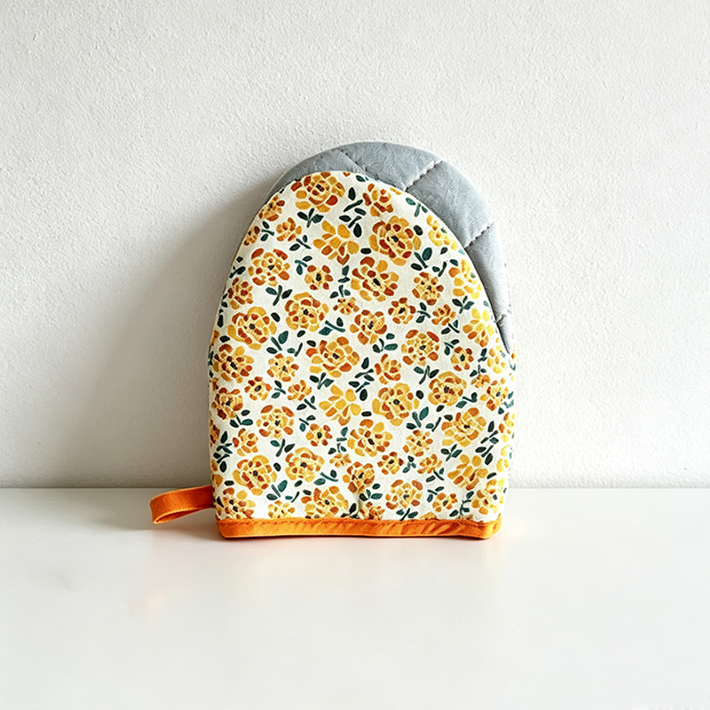 CloudNook Floral Oven Mitt‑Kitchen Heat Resistant Accessory