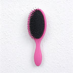 Boar Bristle Cushion Hairbrush with Oval Paddle Head