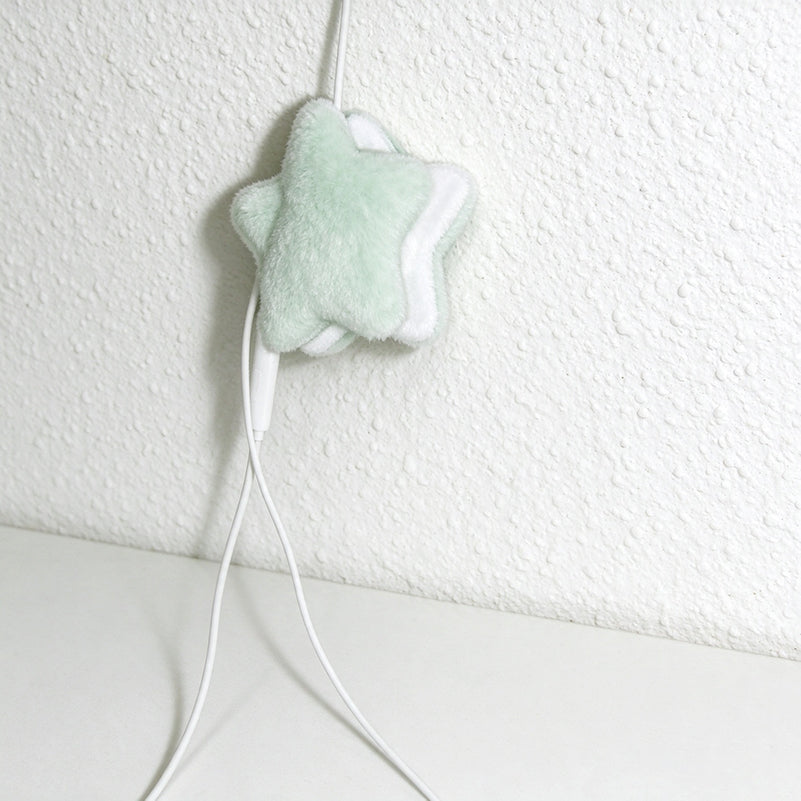 Plush Star Cable Organizer - Rounded Five-Point Wrap