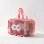 CouldNook Big Eye Toiletry Bag - See-Through Panels And Character Details