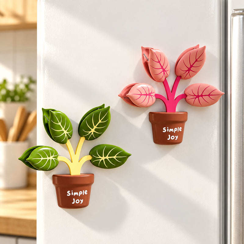 CouldNook Potted Leaf Magnetic Bag Clip - Two Color Designs