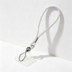CouldNook Rhinestones Set Wrist Phone Strap with Figure-Eight Links