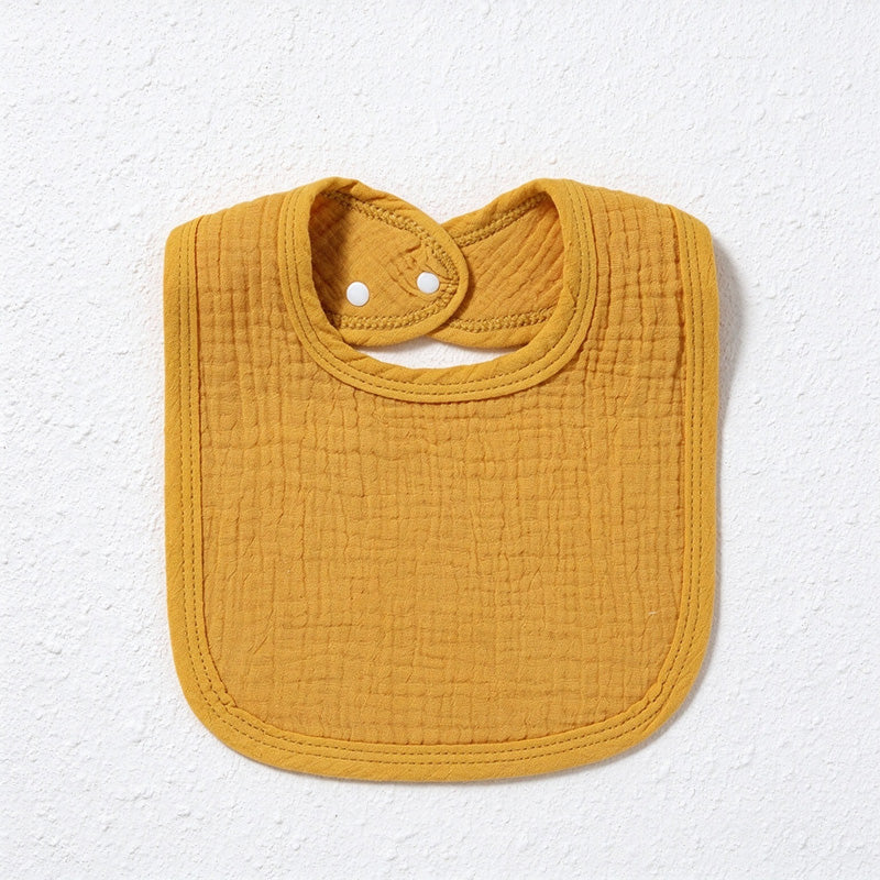 Four-Layer Cotton Gauze Bib with Bound Edges