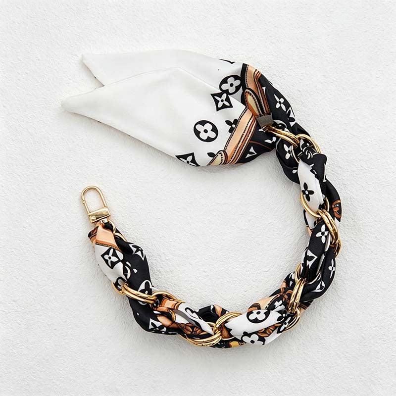 CouldNook Botanical Scarf Phone Wrist Strap - Upscale Anti‑Drop Lanyard