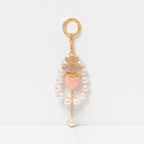 CouldNook Pearl Strawberry Keychain - Bowknot Bag Pendant