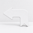 CouldNook Arrow Fridge Magnet - Raised Travel Motifs And Colorful Landmark Scenes