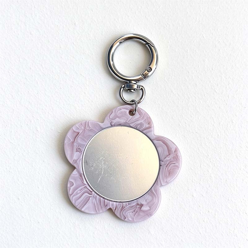CouldNook Flower Mirror Bag Charm - Rounded Petal Frame