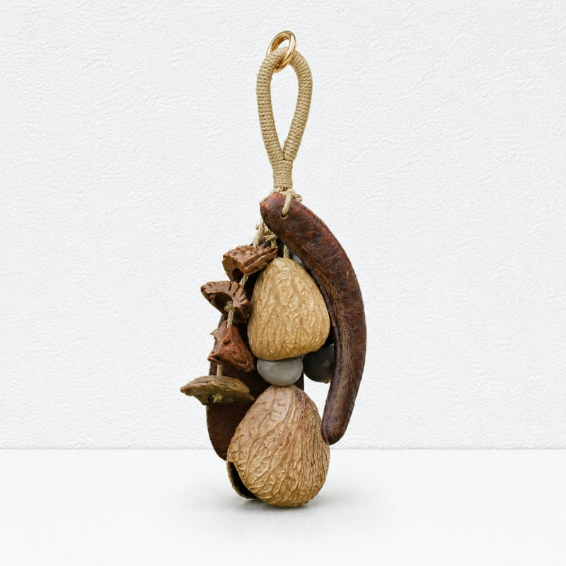 CouldNook Natural Seed Bag Charm - Forest Nut Pendant