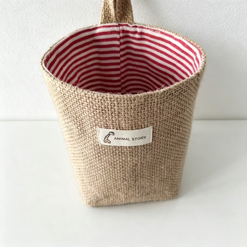CloudNook Cotton Linen Hanging Storage Bag‑Wall Mount Organizer