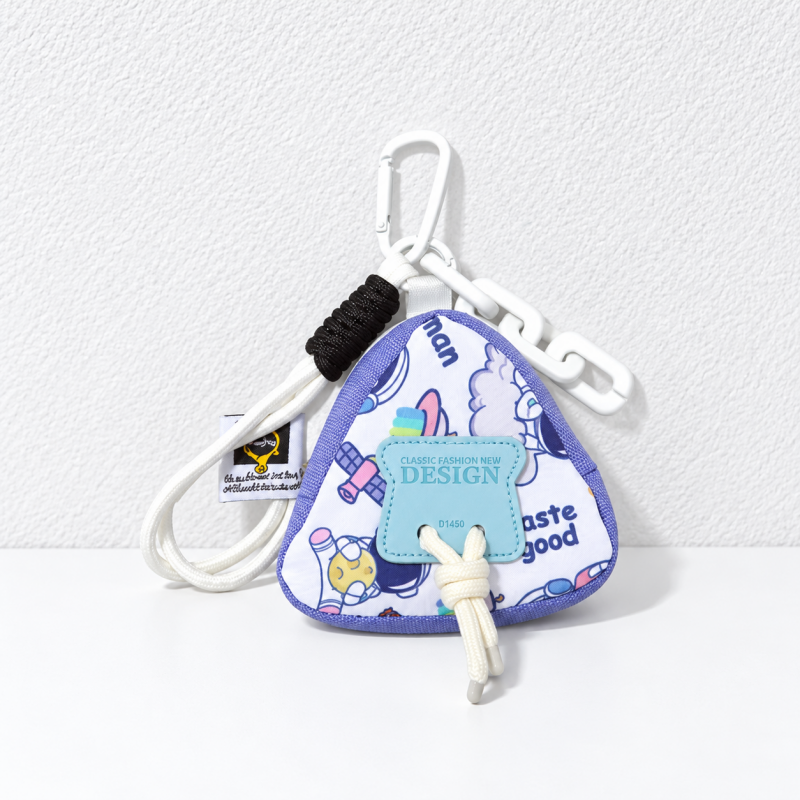 CouldNook Mini Coin Pouch Charm - Colorful Shapes And Clip Attachment