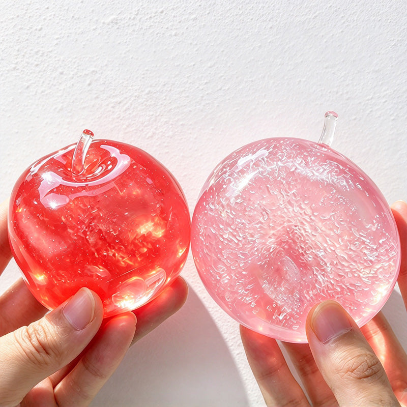 CouldNook Apple Squeeze Toy - Translucent Fruit Shape