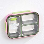 CouldNook Compartment Lunch Box - Clear Lid and Colorful Side Clips