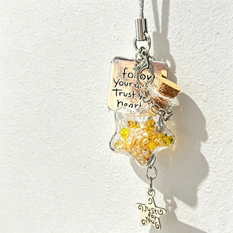CouldNook Star Wish Bottle Charm‑Ins Style Phone & Bag Hanging Pendant
