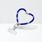 CouldNook Heart Rhinestone Phone Wrist Strap - Metal Tether