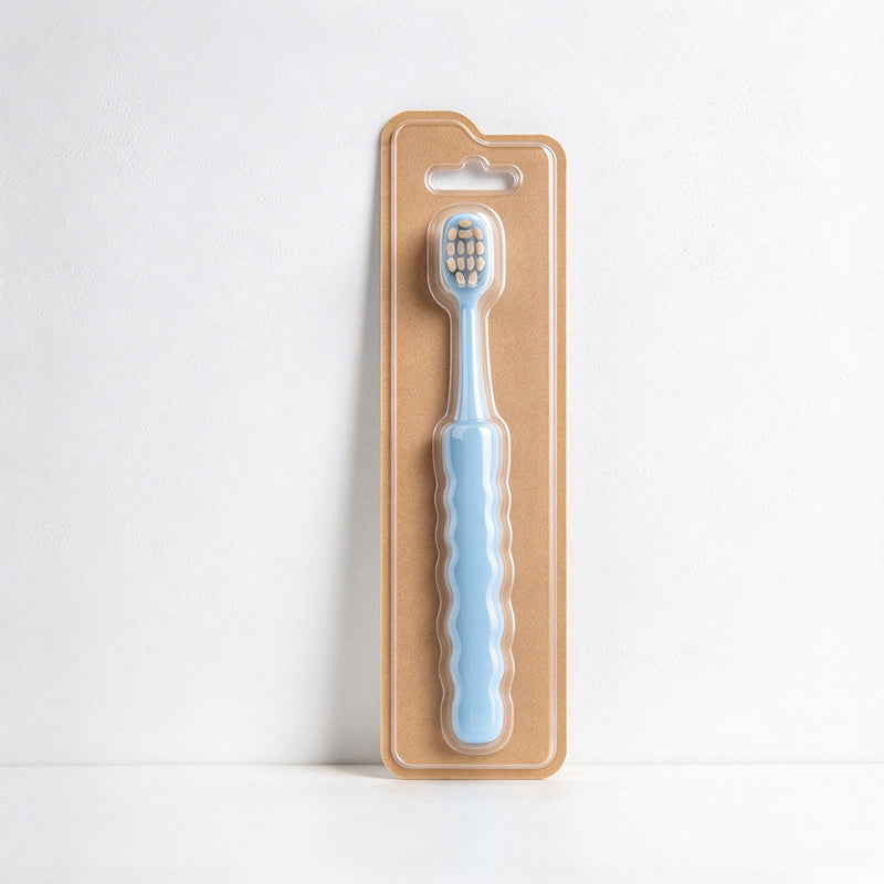 CouldNook Toothbrush - Translucent Handle And Wide Oval Bristle Head
