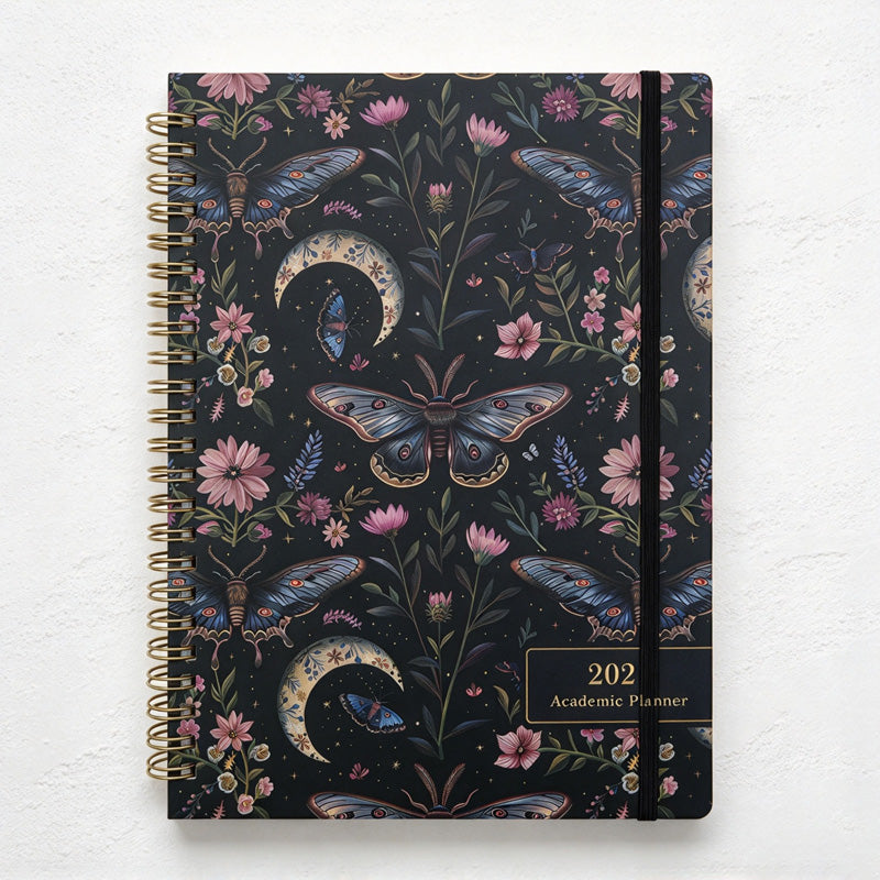 CouldNook Weekly Planner - Spiral Binding and Tabbed Monthly Calendar Pages