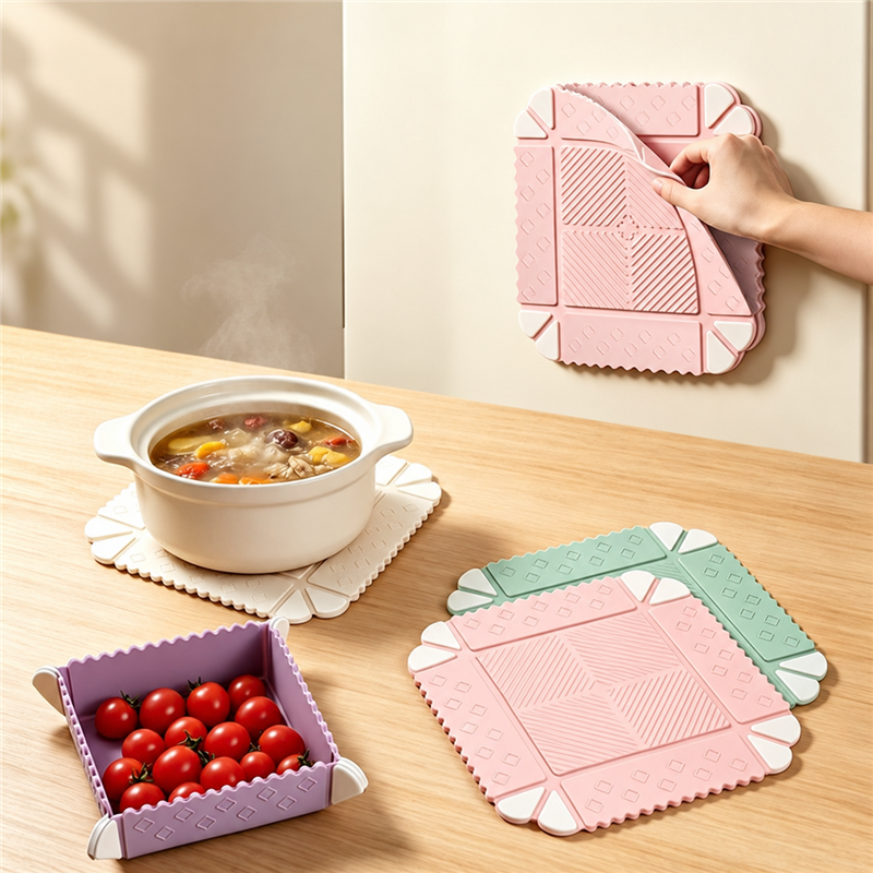 CouldNook Folding Trivet - Biscuit Edges and Magnetic Storage