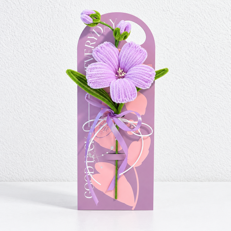 Flower Presentation Card - Open Petals and Tulip Choices