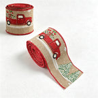 CouldNook Christmas Decorative Ribbon - Printed Woven Ribbon Seasonal Tree Display