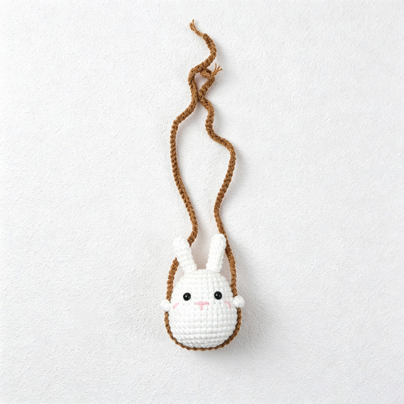 CouldNook Yarn Swing Animal Car Ornament - Seven Hanging Characters