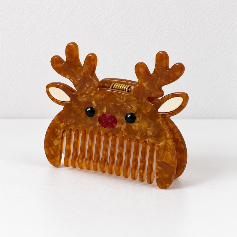CouldNook Christmas Hair Comb - Festive Character Shapes
