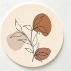 CouldNook Printed Round Coaster - Absorbent Pattern Size Choices