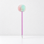 CouldNook Pom-Pom Ballpoint Pen - Pastel Hearts and Rounded Plush Toppers