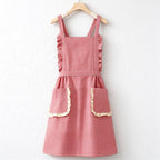 CouldNook Cotton Cooking Apron - Check and Stripe Styles