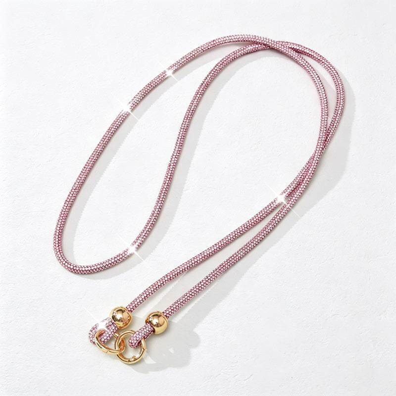 CouldNook Rhinestone Crossbody Phone Lanyard - Universal Tether Card