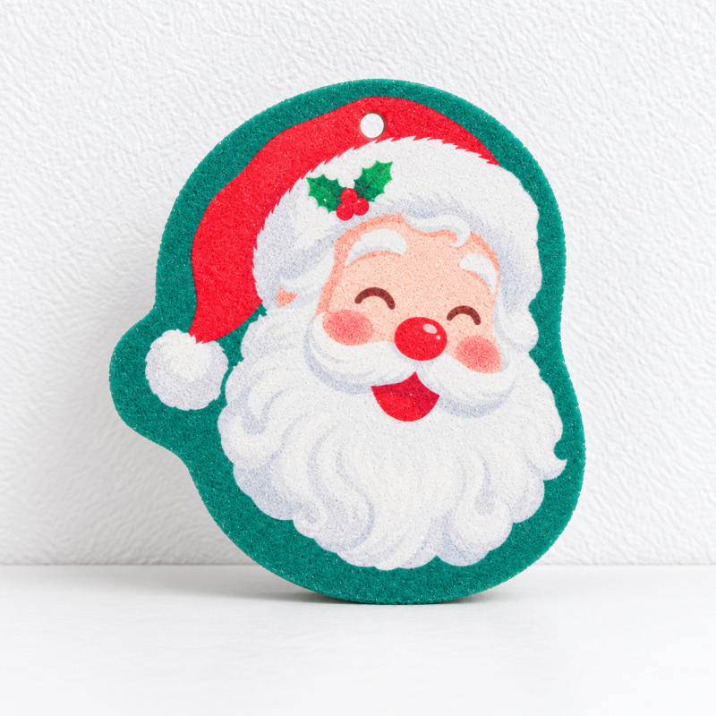 Compressed Christmas Dishwashing Sponges That Expand When Wet