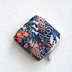CouldNook Embroidered Jewelry Pouch - Zip Closure and Divided Fabric Interior