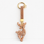 CouldNook Reindeer Christmas Rhinestone Keychain - Festive Deer Charm