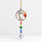 Tree of Life Hanging Glass Suncatcher