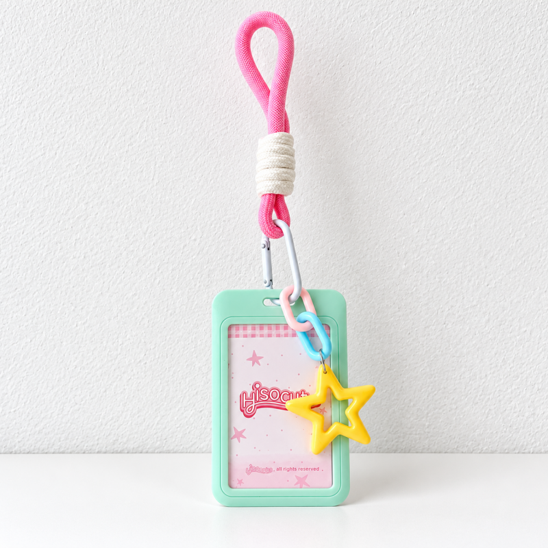 Photo Card Holder - Pastel Frame and Star Charm