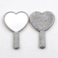 Hand Mirror in Rhinestone and Plain White Designs