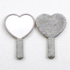 Hand Mirror in Rhinestone and Plain White Designs