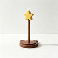 CouldNook Wooden Paper Towel Holder - Star and Apple Tops