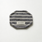 CouldNook Striped Octagon Drink Coaster - Warm Table Accent