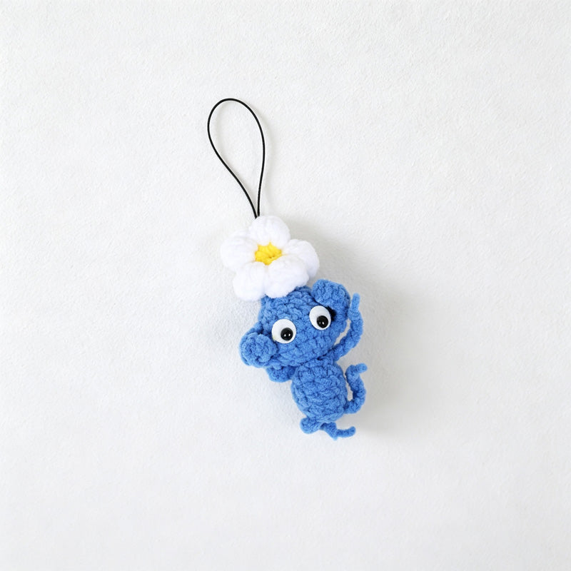 CouldNook Yarn Sprout Character Keychain - Three Attachment Styles