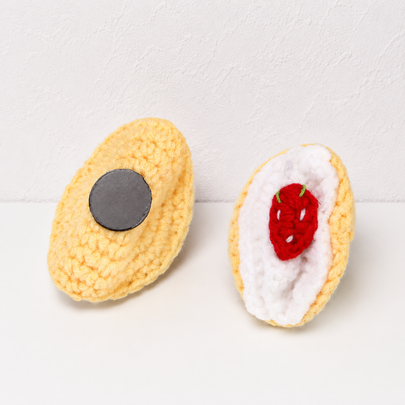 CouldNook Yarn Food Refrigerator Magnet - Assorted Snack Shapes