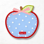 CouldNook Apple Coaster - Printed Bow and Colorful Patchwork Style Patterns