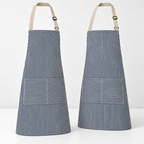 CouldNook Striped Cooking Apron - Adjustable Neck Strap