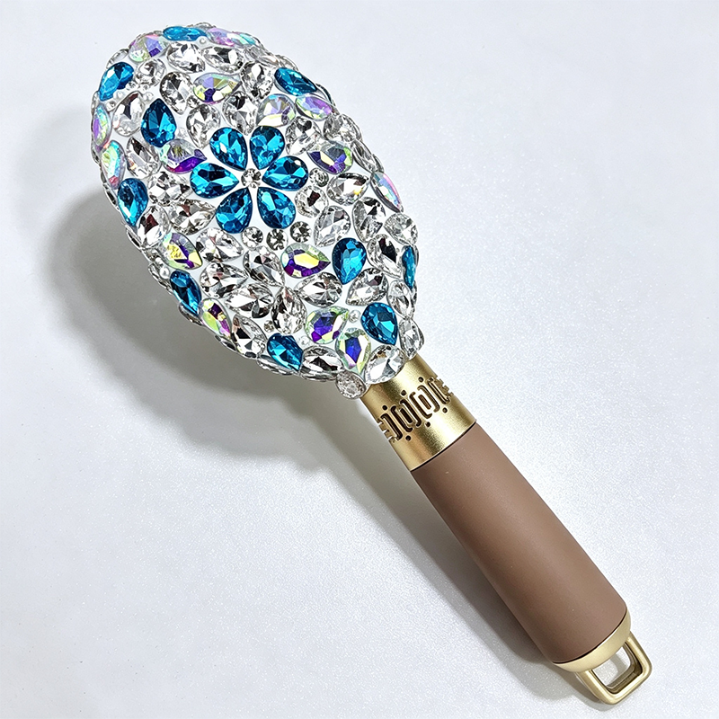 CouldNook Bling Rhinestone Hair Brush - Scalp Massage Paddle Comb