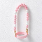Water Bottle Carry Strap with Beads or Woven Flowers