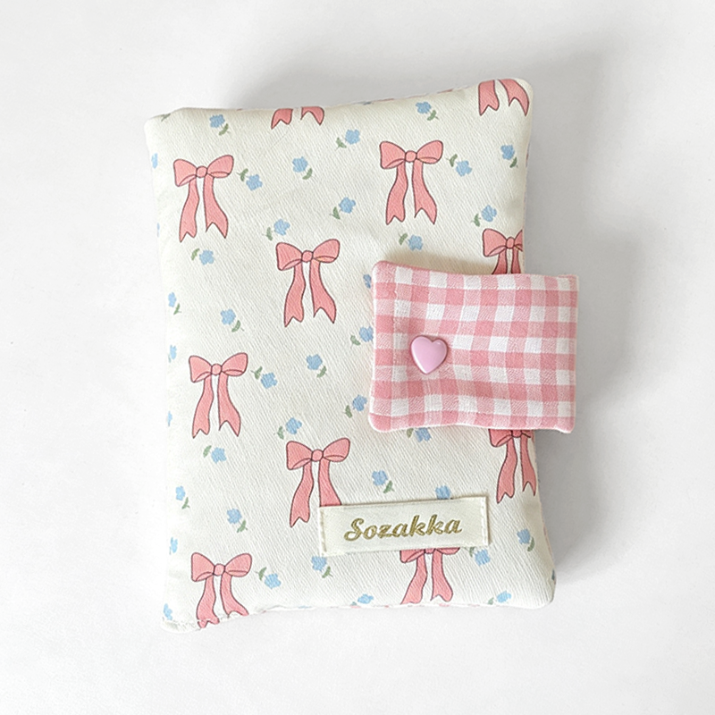 CloudNook Floral Fabric Book Sleeve‑Button Notebook Cover