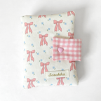 CloudNook Floral Fabric Book Sleeve‑Button Notebook Cover