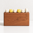 Cat Fruit Fork Set - Character Tops and Wooden Block