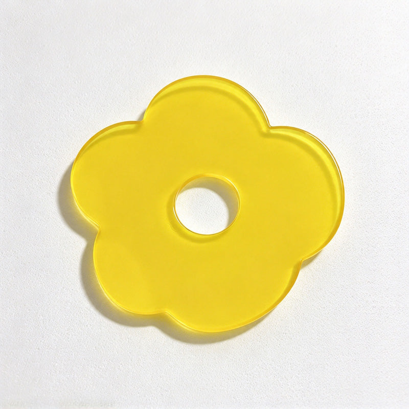 CouldNook Flower Coaster - Translucent Acrylic Petals and Open Round Center